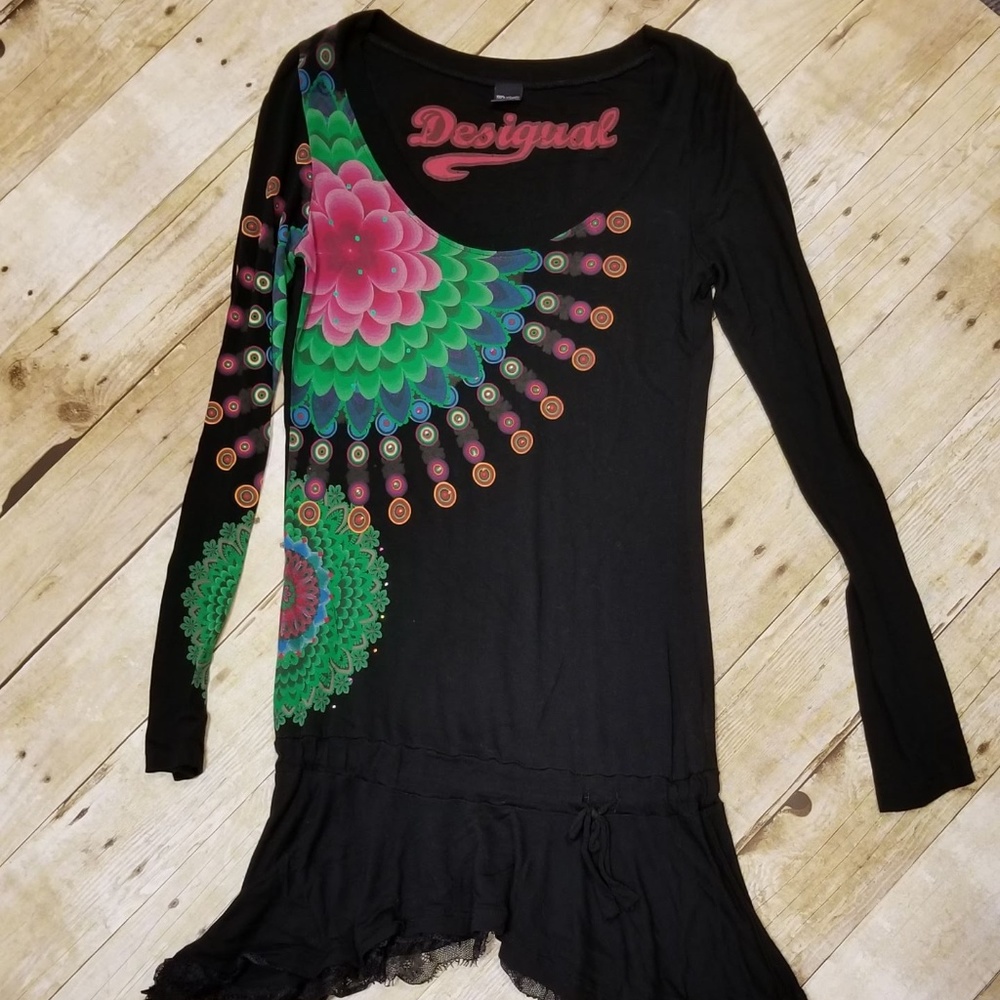 Long Sleeve Dress by Desigual size S